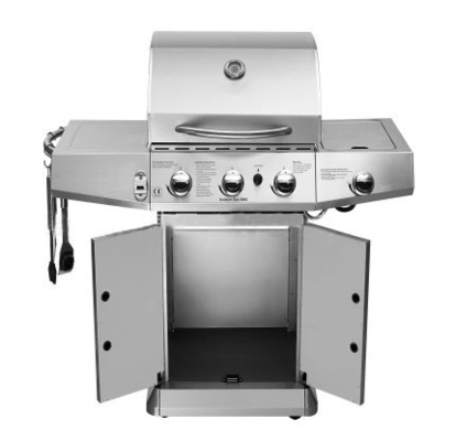 OEM Gazlı Barbekü Izgara 4 Brülörlü Gazlı Izgara Frenli Frenler