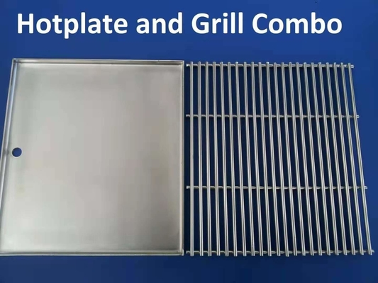 201 Paslanmaz Çelik Teppanyaki Barbekü Izgarası 4mm Teppanyaki Kapalı Izgara