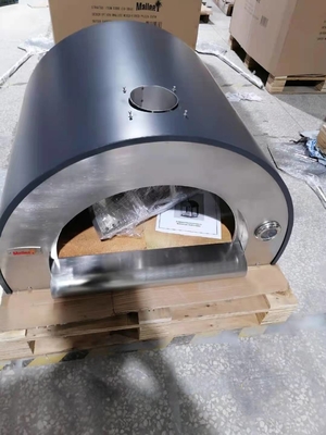 Peel Paslanmaz Çelik Pizza Fırını Odun Ateşli 830mm Odun Ateşli Tuğla Fırın