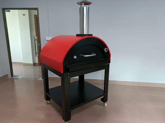 Hareketli Paslanmaz Çelik Pizza Fırını Odun Yakıtlı CSA Yanan Soba