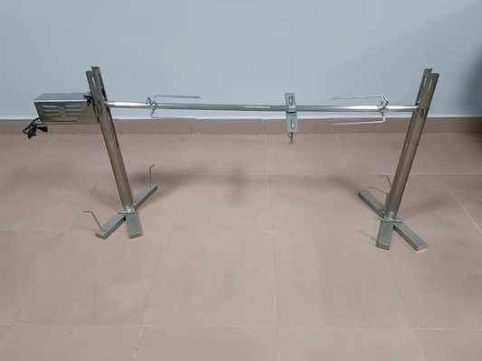 Kilitlenebilir Tekerlekler ile 30kgs CSA Barbekü Tükürük Kavurma Açık Spit Rotisserie Barbekü