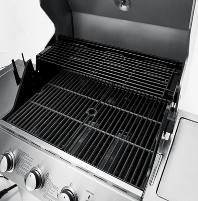 Siyah Porselen Emaye Gazlı Barbekü Grill