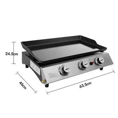 Kamp için Sağlıklı CT 201 CSA Teppanyaki Barbekü Izgara Elektrikli Kalbur Barbekü