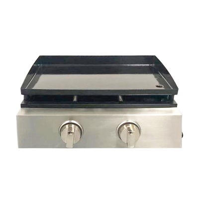 2 Brülör Teppanyaki Barbekü Grill