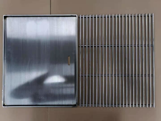 201 Paslanmaz Çelik Teppanyaki Barbekü Izgarası 4mm Teppanyaki Kapalı Izgara