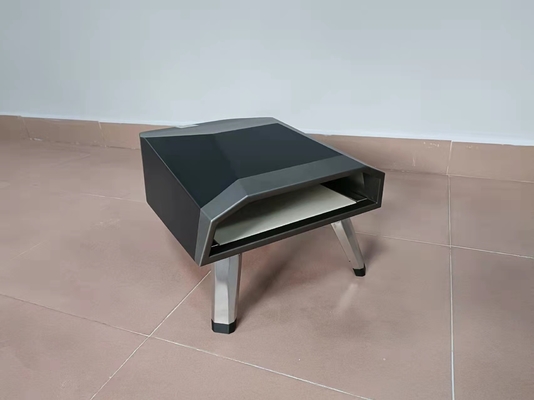 SUS201 Gazlı Pizza Fırını Dış Mekan Elektronik Ateşlemeli Mini Pizza Fırını Gazlı