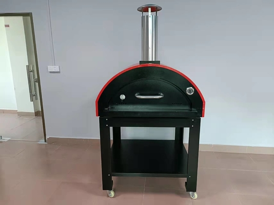 10 dakika Paslanmaz Çelik Odun Ateşli Pizza Fırını Dış Mekan Paslanmaz Pizza Fırını