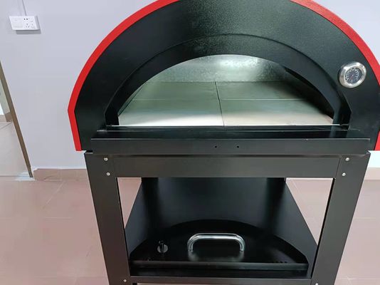 CE Paslanmaz Çelik Ahşap Pizza Fırını 30mm Kalınlığında Paslanmaz Çelik Ahşap Fırın