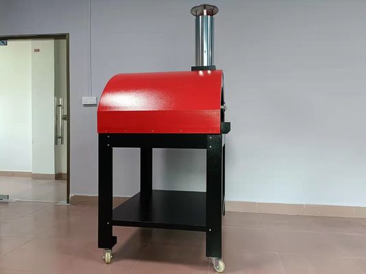 410C CSA Çelik Odun Ateşli Fırın Pizza Fırınlı Açık Odun Sobası