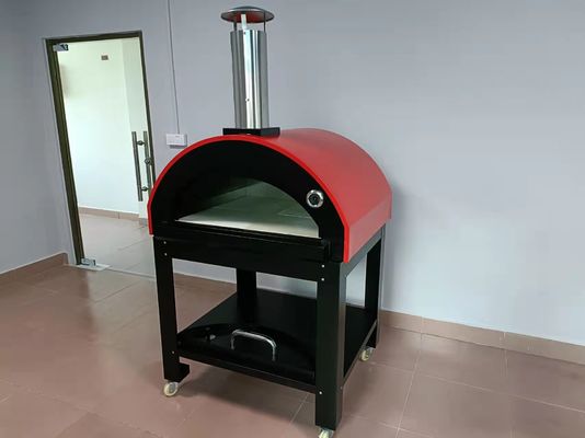 Paslanmaz Çelik Odun Ateşli Pizza Fırını CSA Dış Fırınlar Odun Yakıyor