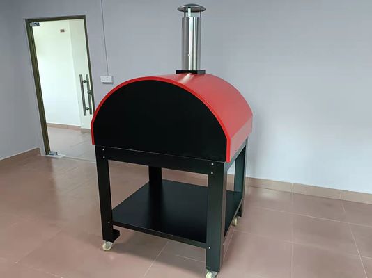 Paslanmaz Çelik Odun Ateşli Pizza Fırını CSA Dış Fırınlar Odun Yakıyor