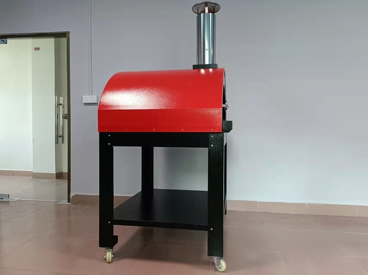 Hareketli Paslanmaz Çelik Pizza Fırını Odun Yakıtlı CSA Yanan Soba