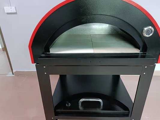 Hareketli Paslanmaz Çelik Pizza Fırını Odun Yakıtlı CSA Yanan Soba