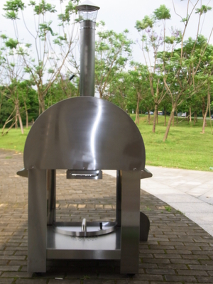 830mm 720mm Paslanmaz Çelik Ateşleme Arabalı Pizza Fırını