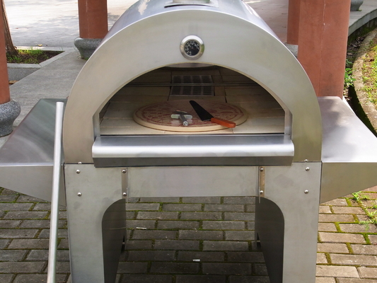720mm AGA Paslanmaz Çelik Odun Ateşli Pizza Fırını CSA Odun Ateşli Fırın