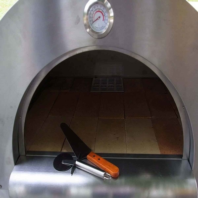Paslanmaz Çelik Odun Ateşli Pizza Fırını
